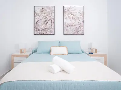 Cama o camas de una habitación en Mi Velero, Vistas al Mar - by Aloha Palma