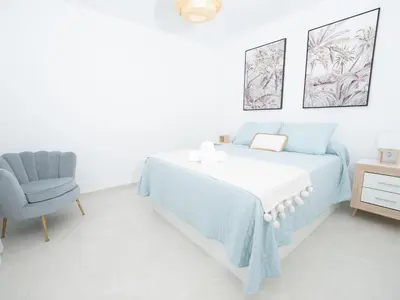Cama o camas de una habitación en Mi Velero, Vistas al Mar - by Aloha Palma