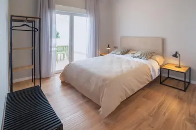 Cama o camas de una habitación en Patios de Almería
