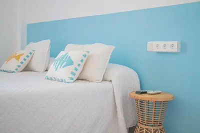 Cama o camas de una habitación en La Esperanza Beach- Zona Pubs y Restaurantes