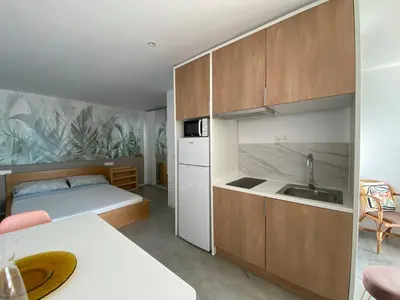 Una cocina o zona de cocina en La Paratá Suites Mojácar