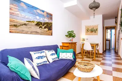 Zona de estar de Beach House Millares