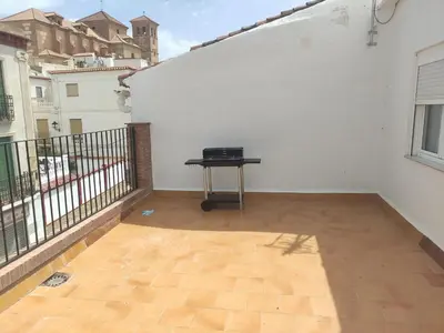 Un balcón o terraza de apartamentos El-Hizan