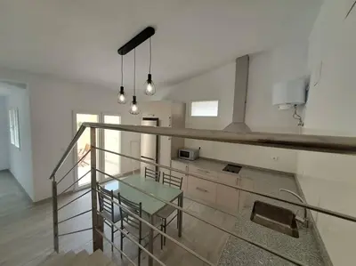 Una cocina o zona de cocina en Nueva Almería beach & chill