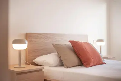Cama o camas de una habitación en Casa Mediterránea