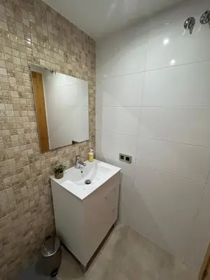 Un baño de Casa Los Caños de Alhama- Amplia, terraza, WIFI, cerca de Cabo de Gata