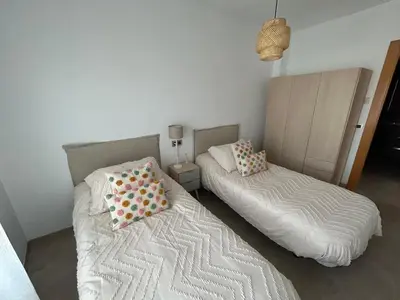 Cama o camas de una habitación en Casa Los Caños de Alhama- Amplia, terraza, WIFI, cerca de Cabo de Gata