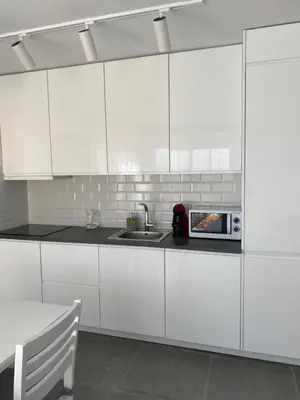 Una cocina o zona de cocina en Apartamentos La Gaviota