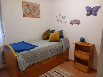 Cama o camas de una habitación en Coqueto apartamento en Mojácar