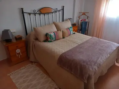 Cama o camas de una habitación en Coqueto apartamento en Mojácar
