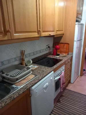 Una cocina o zona de cocina en Coqueto apartamento en Mojácar