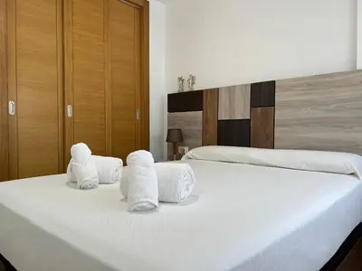 Cama o camas de una habitación en Fuensanta Home Beach Águilas