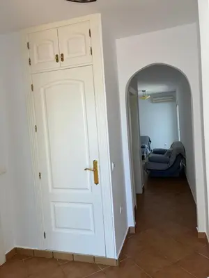 Cama o camas de una habitación en Apartamento con vistas al mar en la Isleta del Moro