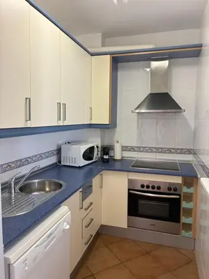 Una cocina o zona de cocina en Apartamento con vistas al mar en la Isleta del Moro