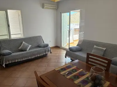 Zona de estar de Apartamento con vistas al mar en la Isleta del Moro