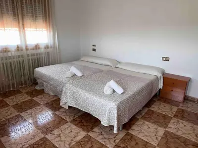 Cama o camas de una habitación en Casa Rural Baza