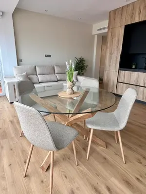 Zona de estar de Apartamento moderno centro Aguilas 150m playa