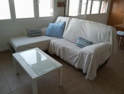 Zona de estar de Primera línea de playa en Villaricos