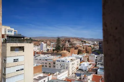 Vista general de Almería o vista desde el apartamento