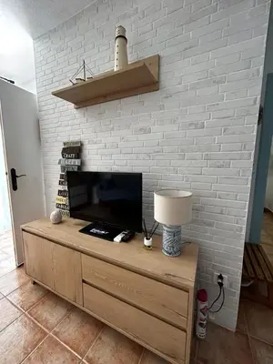 Una televisión o centro de entretenimiento en Casita Mar de Pulpí