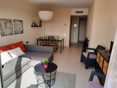 Zona de estar de Golf Penthouse Valle del Este Vera 116, Las Moreras