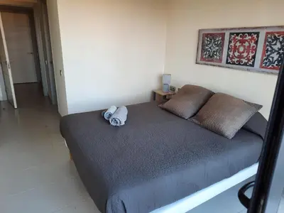 Cama o camas de una habitación en Golf Penthouse Valle del Este Vera 116, Las Moreras