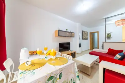 Zona de estar de AlmeriaSuite Beach&Sun