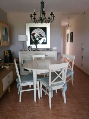 Una televisión o centro de entretenimiento en Fantástico apartamento con vistas en Almerimar