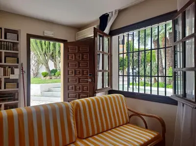 Zona de estar de Vera Shore 4 persons 2 pools and beach 200 m