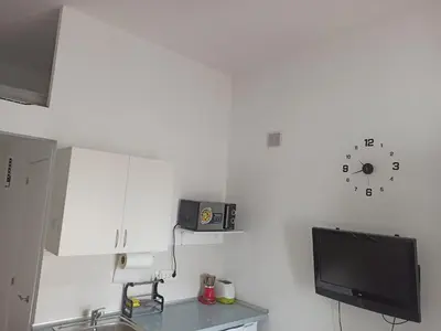 Una cocina o zona de cocina en Mini apartamento equipado