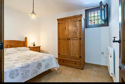 Cama o camas de una habitación en Molino del Nacimiento