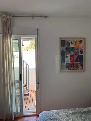 Un balcón o terraza de Duplex con terraza en Agua Amarga