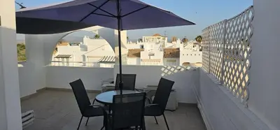 Un balcón o terraza de Dúplex en Vera Playa