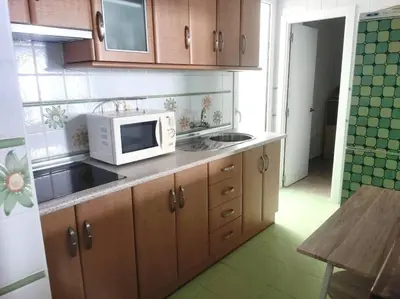 Una cocina o zona de cocina en Rinconcito, AA, wifi, a pie de mar