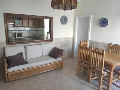 Una cocina o zona de cocina en Rinconcito, AA, wifi, a pie de mar