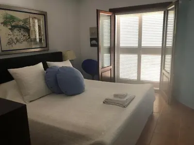 Cama o camas de una habitación en Mojacar Villa - Villa Caletta - 4 bedroom - sleeps 8 - R954