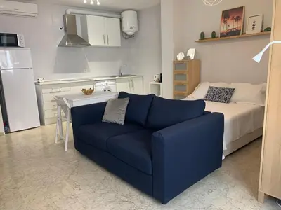 Una cocina o zona de cocina en ESTUDIO SEGUNDA LÍNEA DE PLAYA