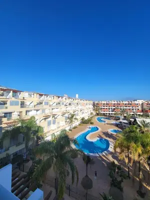 Piscina en o cerca de Brisas de Vera Ático Solárium con Vistas al Mar Parking Gratis