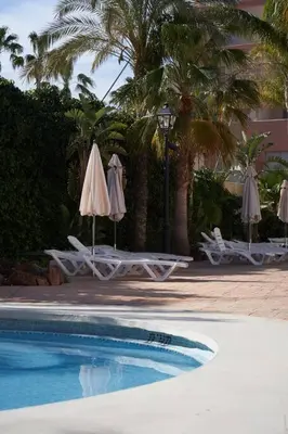 Piscina en o cerca de Brisas de Vera Ático Solárium con Vistas al Mar Parking Gratis