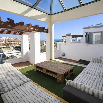 Brisas de Vera Ático Solárium con Vistas al Mar Parking Gratis