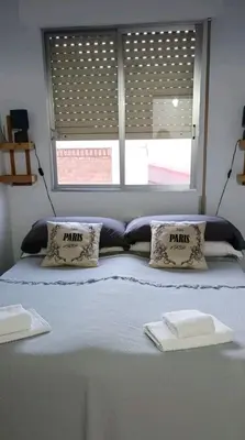 Cama o camas de una habitación en Mawilec, centre, plage, port, garage