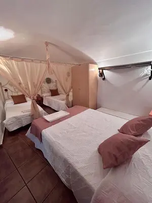 Cama o camas de una habitación en Casa Triana