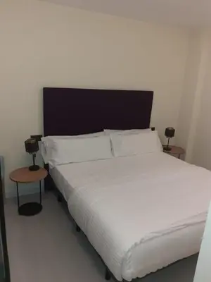 Cama o camas de una habitación en BYS SANTA FE APARTAMENTOS TURISTICOS