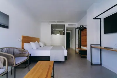 Cama o camas de una habitación en HOTEL ALOVE