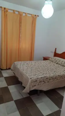 Cama o camas de una habitación en Chalet Terreros Playa