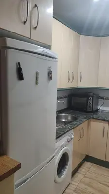 Una cocina o zona de cocina en bonito apartamento en aguadulce