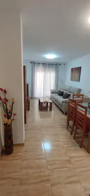 Cama o camas de una habitación en bonito apartamento en aguadulce