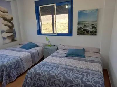 Cama o camas de una habitación en Casa La Fabriquilla en Cabo de Gata, Almería, Spain