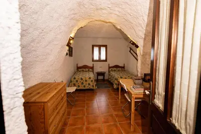 Zona de estar de Cuevas el Balcón de Orce