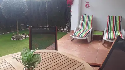 Jardín al aire libre en Casa ARCO IRIS avec Jardin et Terrasse - piscine et jacuzzi partagés - by Cathy Ducoin